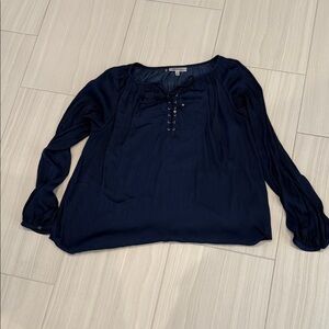 Elegant Navy Blue Women's Top